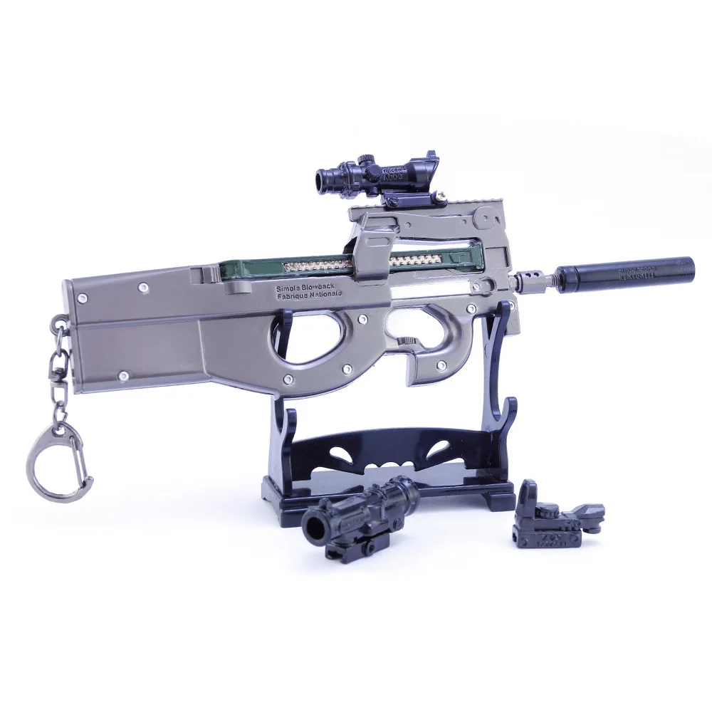 24cm P90 Project 90 Submachine Gun Metal Weapon Miniatures PUBG