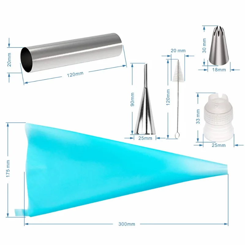 Cannoli Tubes Baking Molds 16 Pack Stainless Steel Cannoli Tubes With Piping Bags Long Piping Tips For Cream Horns Shell