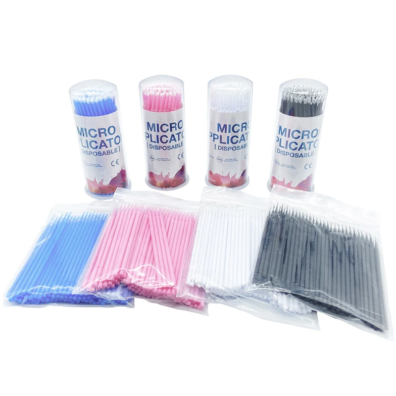 100PCS/Bottle Dental Disposable Micro Brushes Applicators Micro Brush  Dentistry Odontologia Extension Tools Dentist Materials