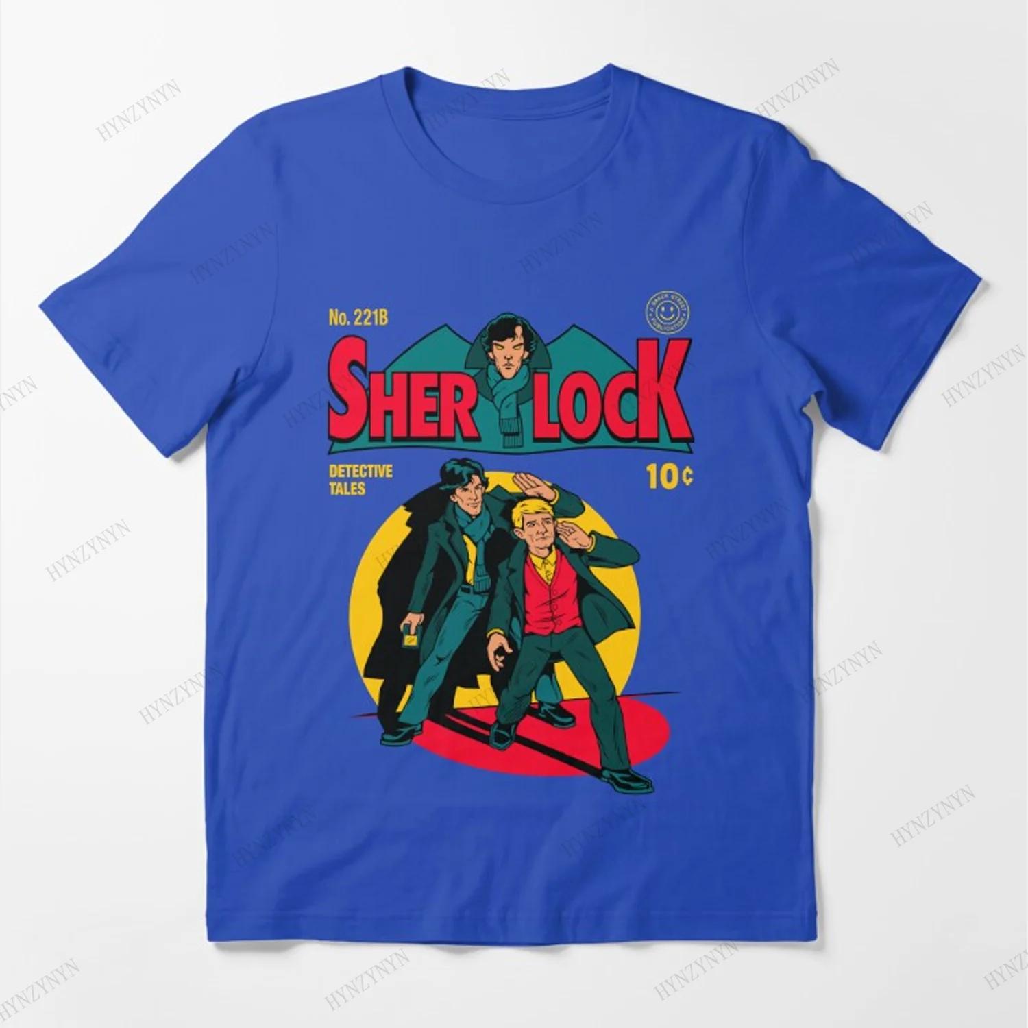 Loose Comfy Unisex T-shirt Oversized Slim Fit Tops Sherlock Reasoning Style, t shirt