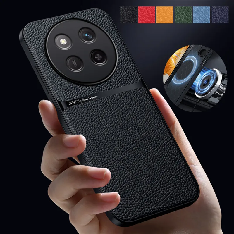 Luxury PU Leather Magnetic Protective Case - Premium Hard Shell Cover