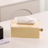 【EpeiusHome】 Acrylic Tissue Box Home Light Luxury Nordic Simple Coffee Table Extraction Box Storage Box 1