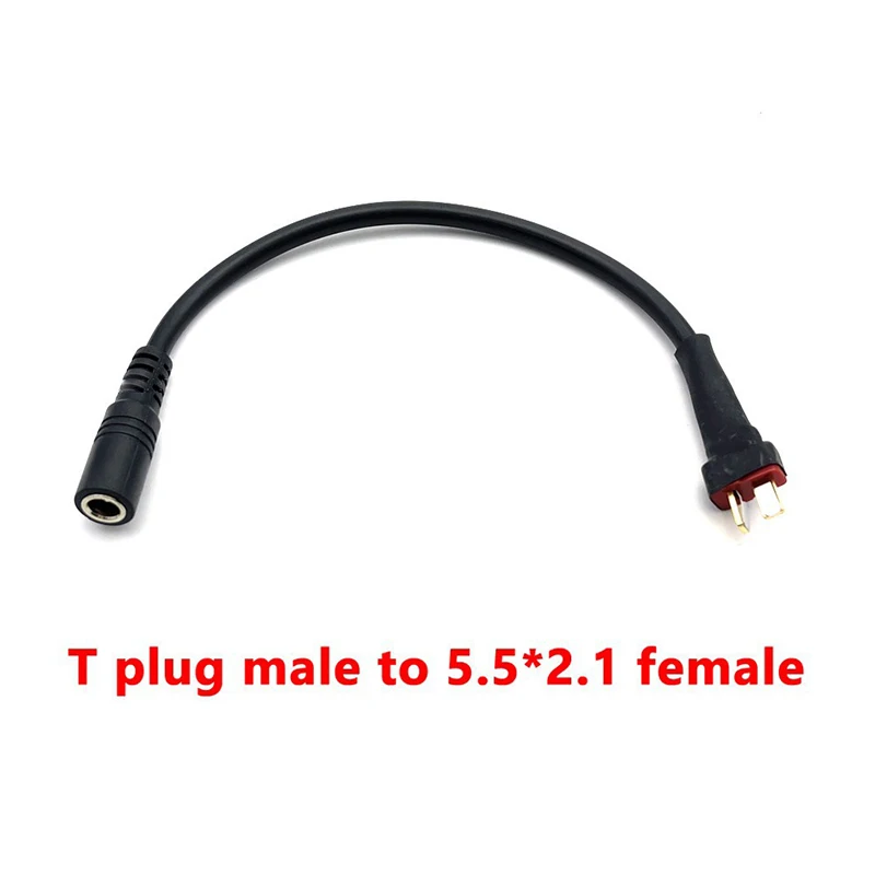 T Plug mâle et femelle dorés, câbles silicone, adaptés aux drones RC et FPV.