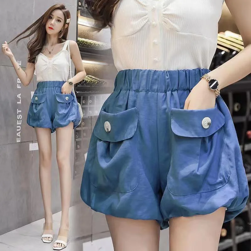

Cute blue beach shorts for women, Kawaii shorts, stretchy aesthetics, yellow, mini deals, free shipping, classic