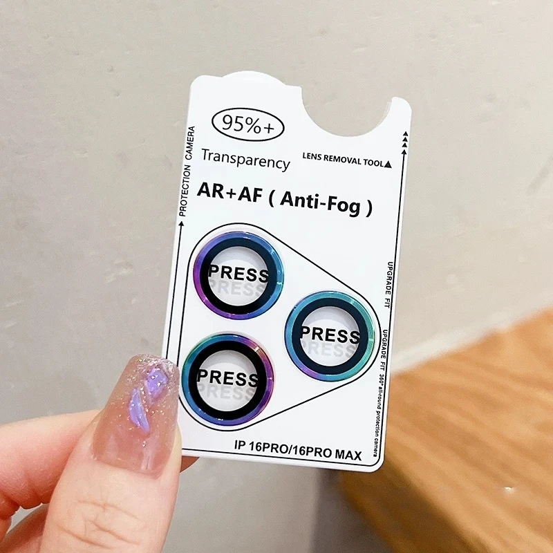 Blue Metal Alloy Camera Protector with Positioner