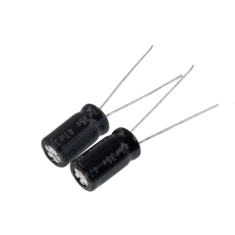 50pcs 47uF 35V 47MFD 35WV 5*11mm Aluminum Electrolytic Capacitor Radial