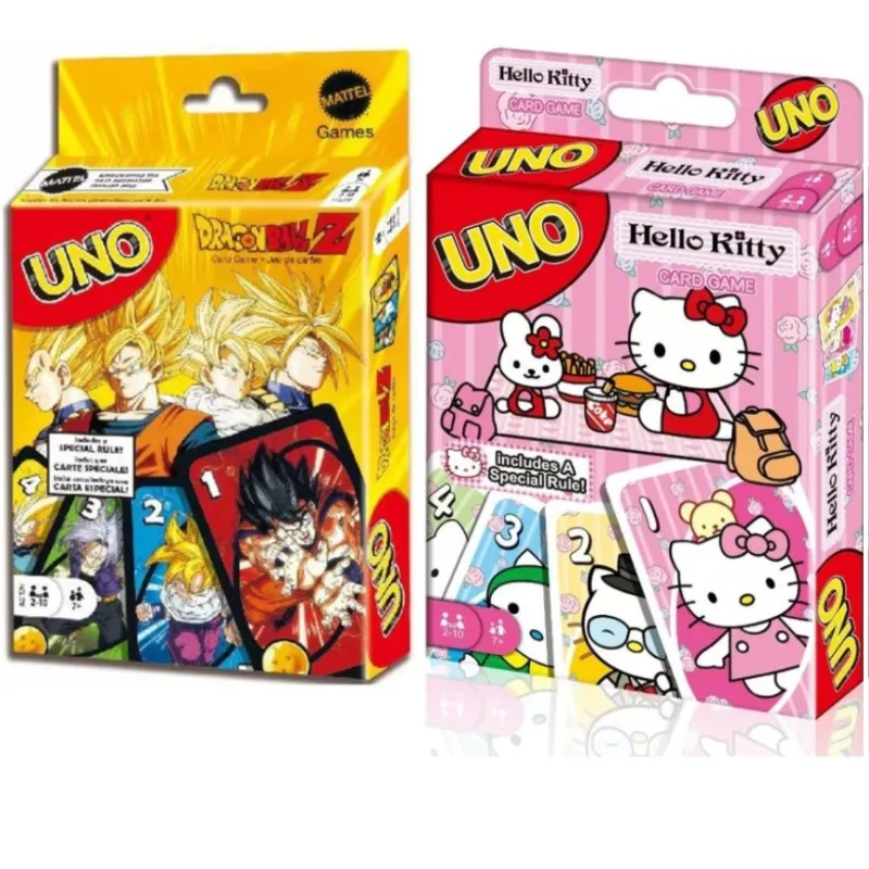 

UNO Sanrio Stitch No MERCY Matching Card Game Dragon Ball Z Multiplayer Family Party Boardgame Funny Friends Entertainment Poke