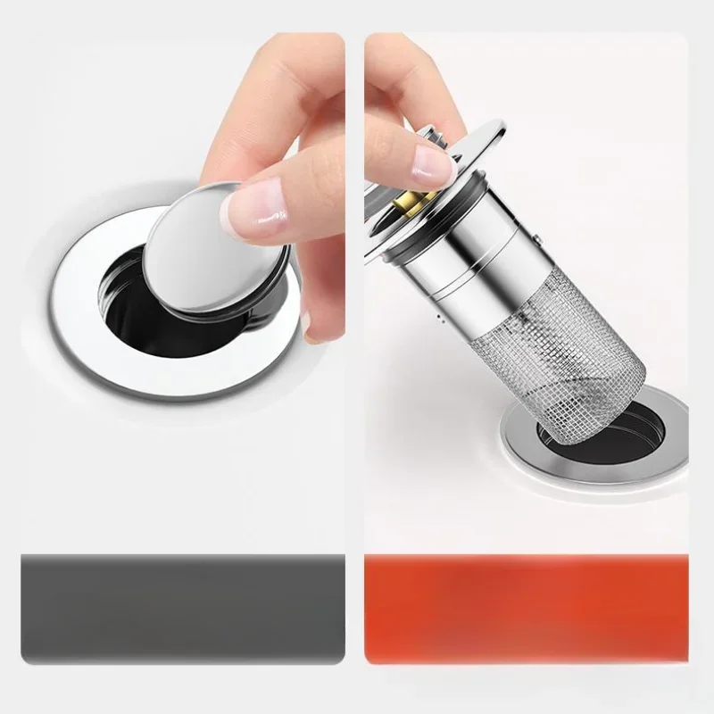 Wash Basin Filter Screen Anti-blocking Leakage Plug Sink Filter