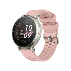 Official Style Silicone Sports Watch Strap - Premium Breathable Design - Active 3premium (Pink)