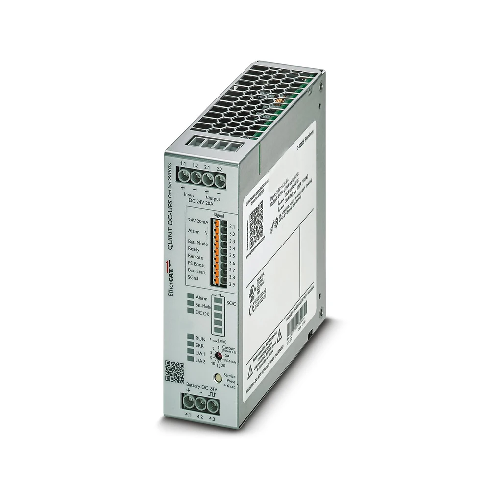 UPS 2907076 QUINT4-UPS/24DC/24DC/20/EC For Phoenix 24VDC/20A RJ45 Uninterruptible Power Supply 4 UPS 2907076 QUINT4-UPS/24DC/24DC/20/EC For Phoenix 24VDC/20A RJ45 Uninterruptible Power Supply - Image 2