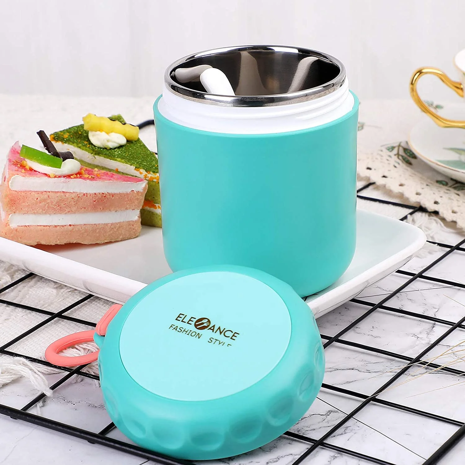 Food Thermal Jar Insulated Soup Cup Thermos Containers Stainless Steel thermal lunch box Keep Hot for School Children 430ml