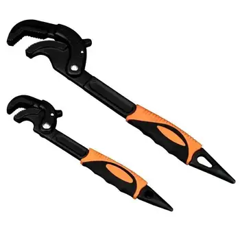 New 2pcs/set 14-30/30-60mm Multipurpose Hand Tools Universal Key Tube Open End Wrench Set High Carbon Steel Snap Grip Tool 2