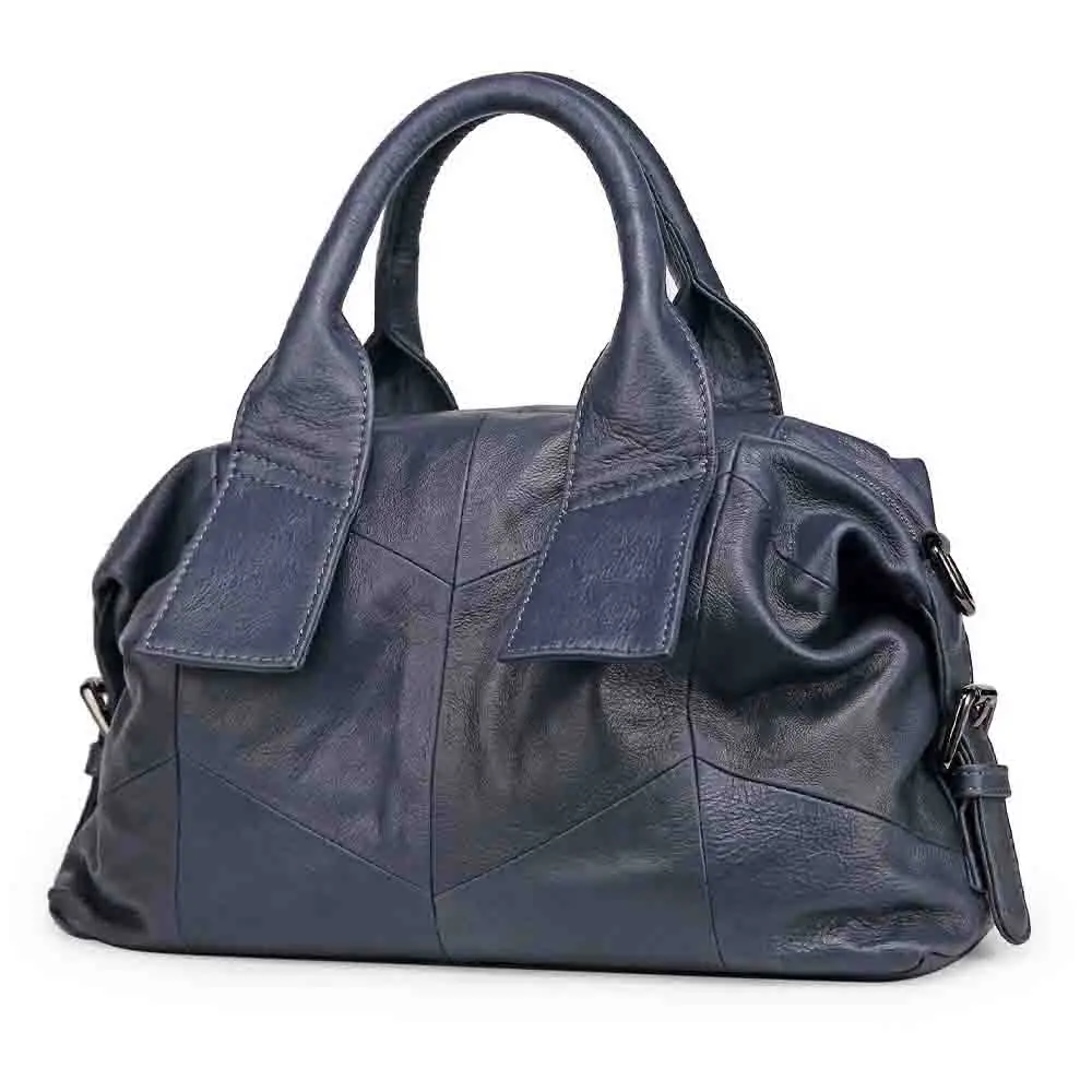 Bolso De Mano De Cuero Genuino Para Mujer, Organizador