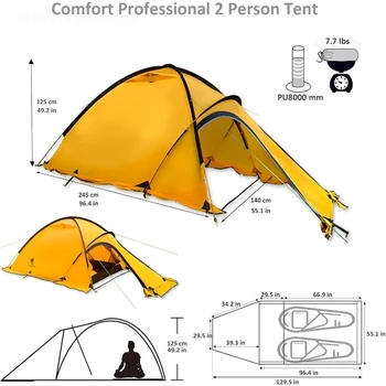 4-Season 2-Person Backpacking Tent 3