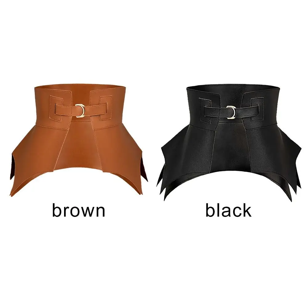 Ceinture Large élastique Style Punk/gothique En Simili Cuir Noir - Neuf Avec étiquettes - Taille Asiatique