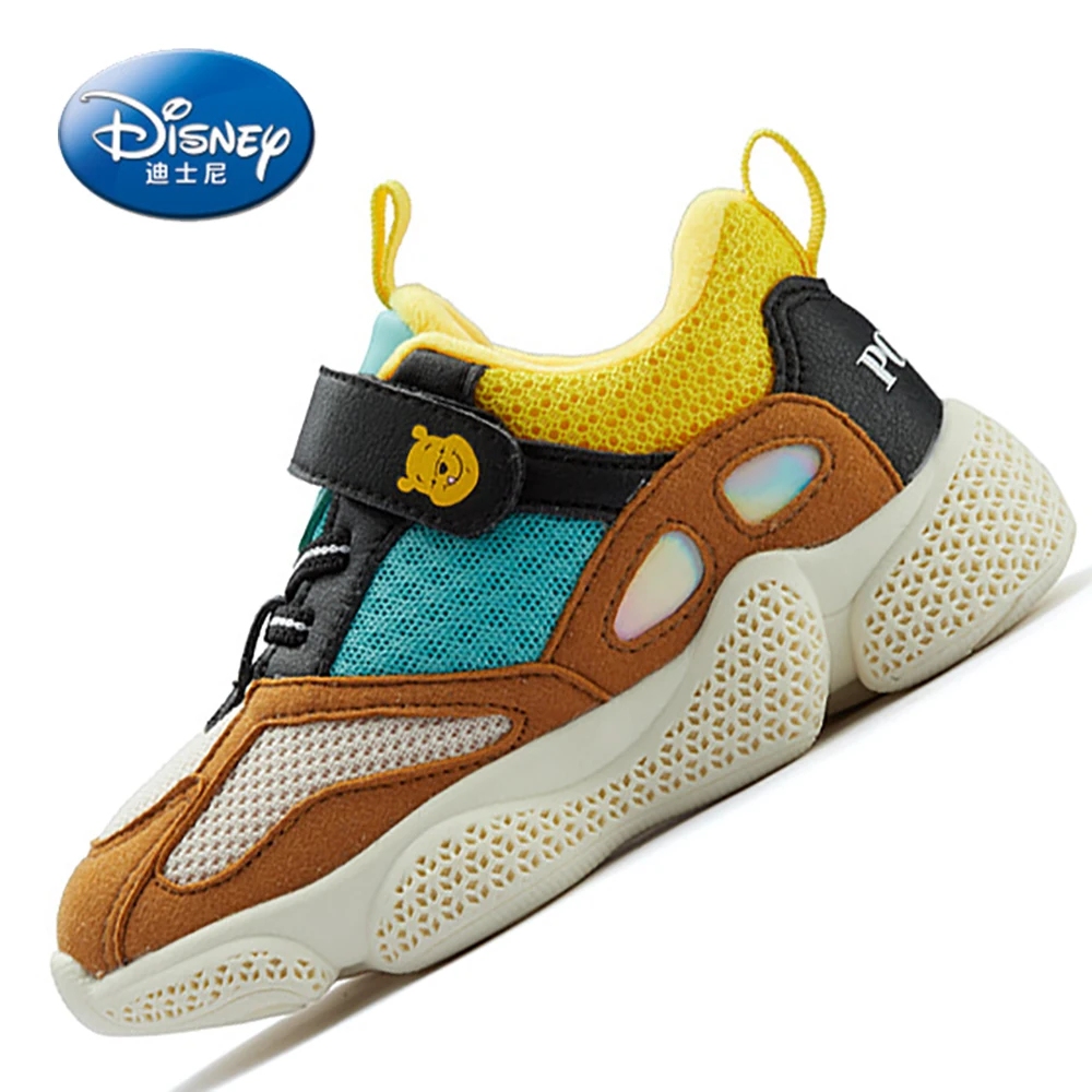 Disney New Kids Casual Sneakers Boys Girls Cartoon Winnie The Pooh Shoes Children