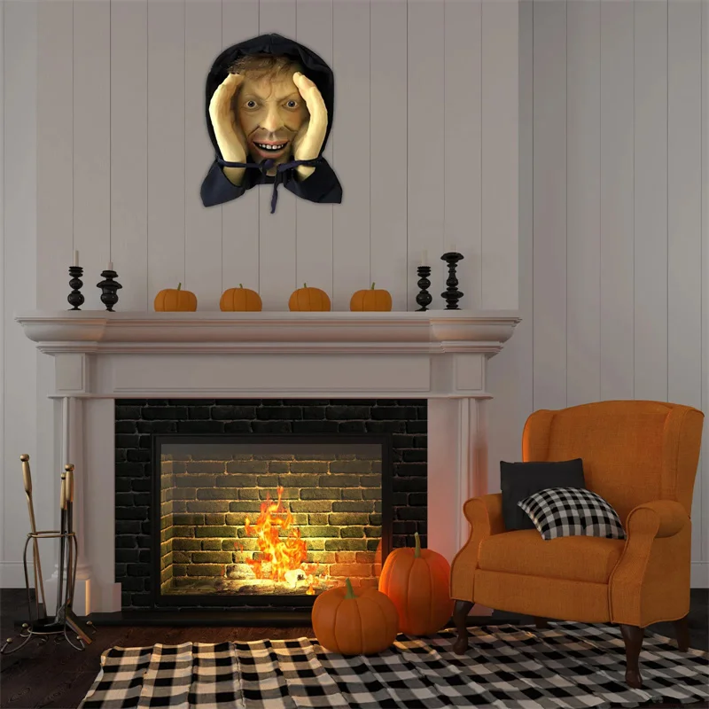 Scary Peeper Freak Halloween Decoration Scary Peeper Window Prank Indoor And Outdoor Window Stickers For Spooky House Party 4