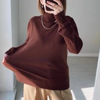 Turtleneck Solid Sweater Women Fashion New Stretch Tops Knitted Pullovers Long Sleeve Bottoming Knitted Simple Chic Clothes - Image 6
