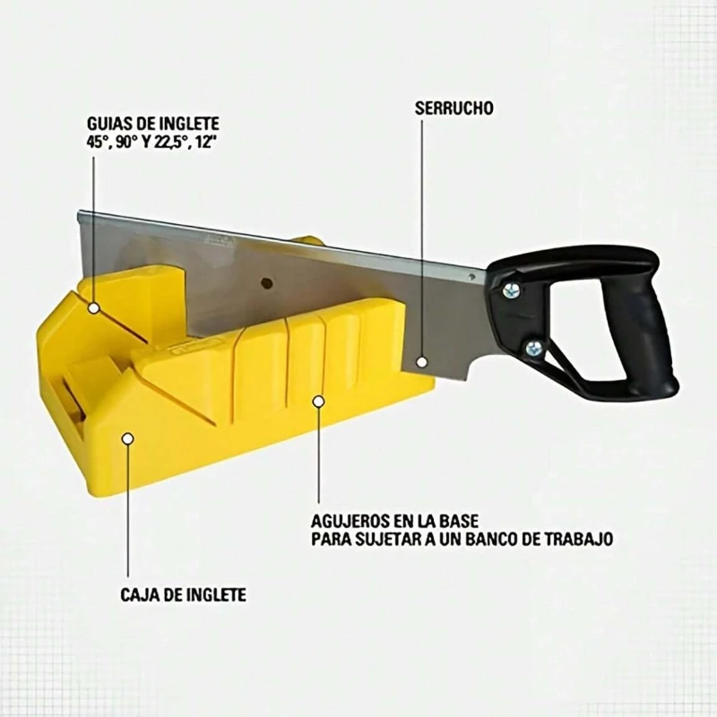22.5/45/90 Degree 1pc Wood Cutting Clamping Miter Saw Box Woodworking Angle Cutting For Carpente wood cutting miter box