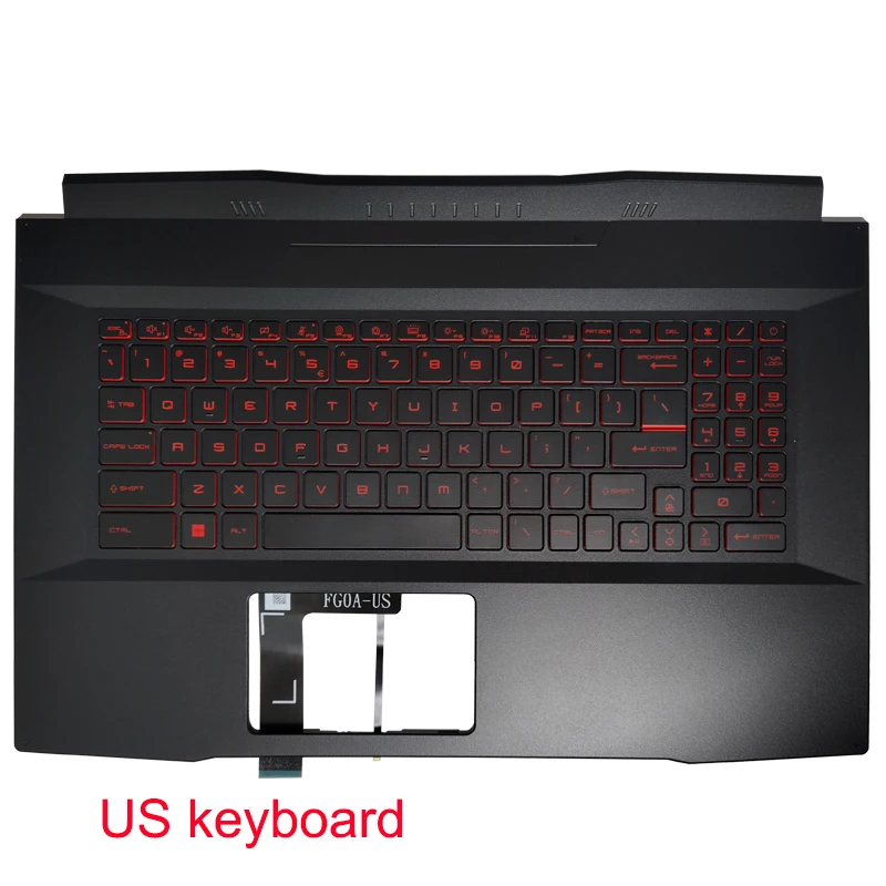 Laptop upper cover for MS Katana GF76 MS-17L2 17L1 17L3 17L4 palm rest case shell keyboard