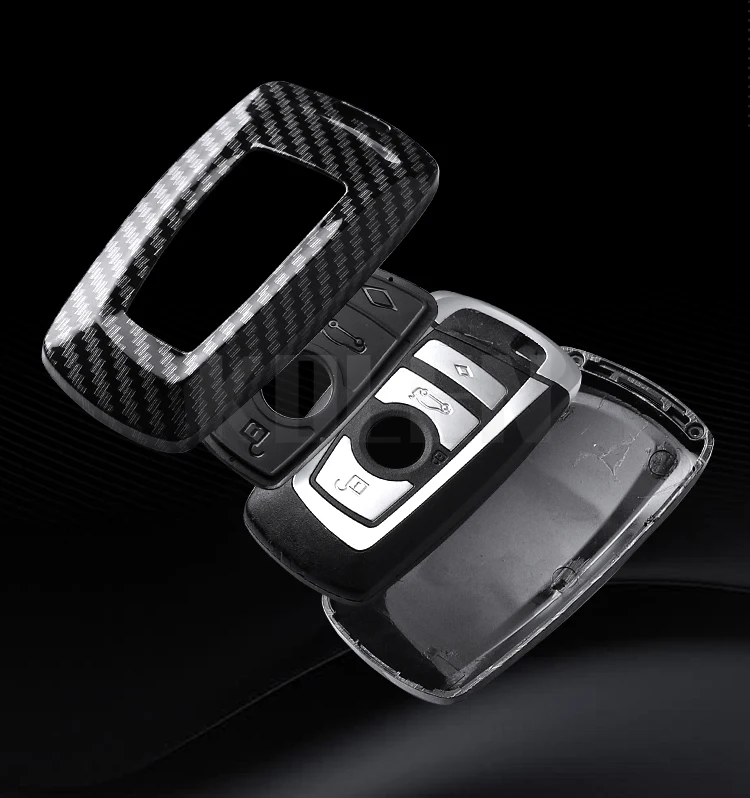 ABS Carbon Faser Stil Auto Schlüssel Fall Abdeckung Für BMW 1 3 5 7 Serie X1 X3 X4 X5 X6 F36 F25 F26 F30 F34 F10 F07 F20 Z10 G30 F15 F16 – Detail 7