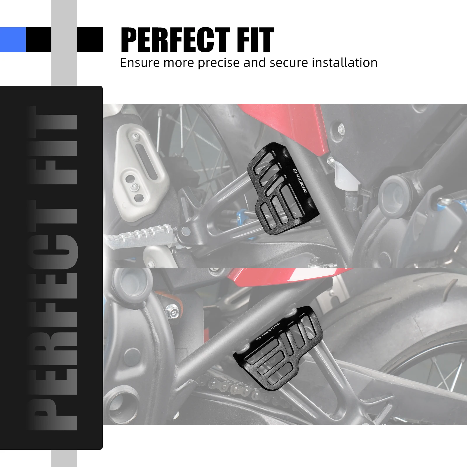 Für Yamaha Tenere 700 T700 XTZ700 2019-2024 Gepäckträgerlose Taschen Befestigungshalterungen TENERE700 Rally Edition 2020-2024 T7 XTZ700 XTZ – Detail 3