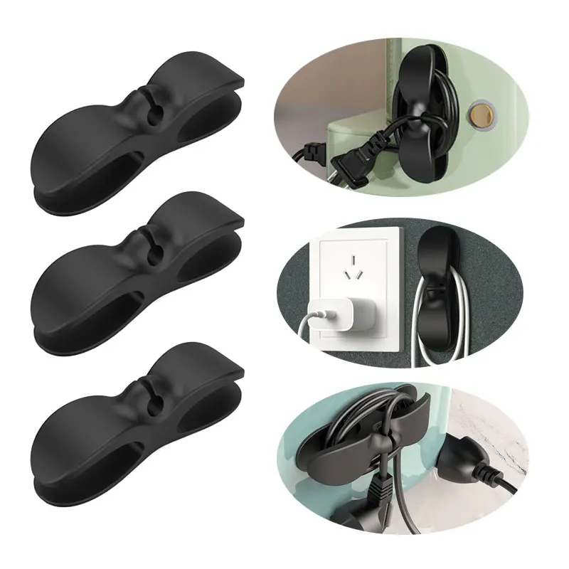 Cable Organizer Storage Organizer Electrical Wire Collector Wire Rack Winding Cable Collector Flat Round Surface Kitchen Appliances Coffee Makers Air Fryer