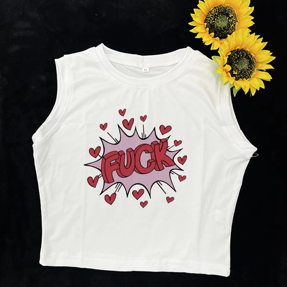 T shirt summer American print Spice Girl trend slim-fit short round neck short sleeve show midriff