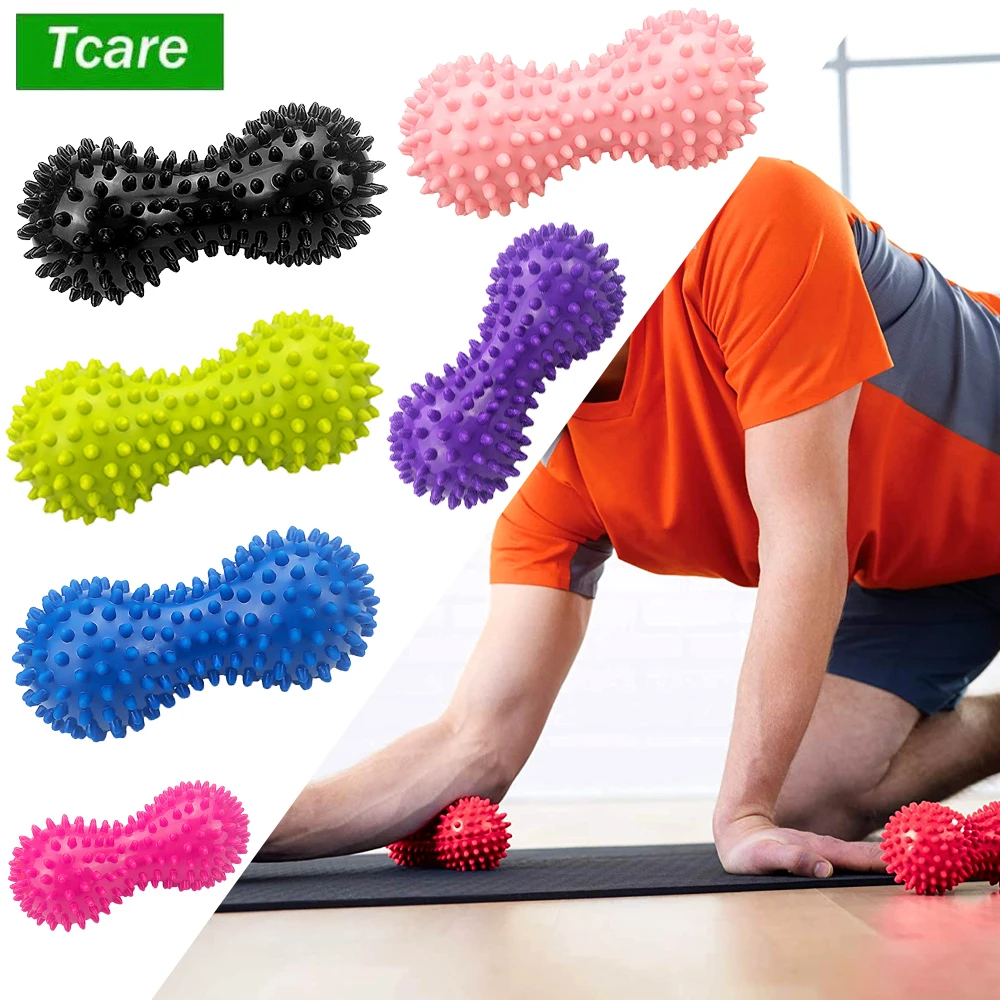

Tcare Peanut Massage Ball for Physical Therapy, Deep Tissue Massage Tool for Myofascial Release, Muscle Relaxer,Acupoint Massage