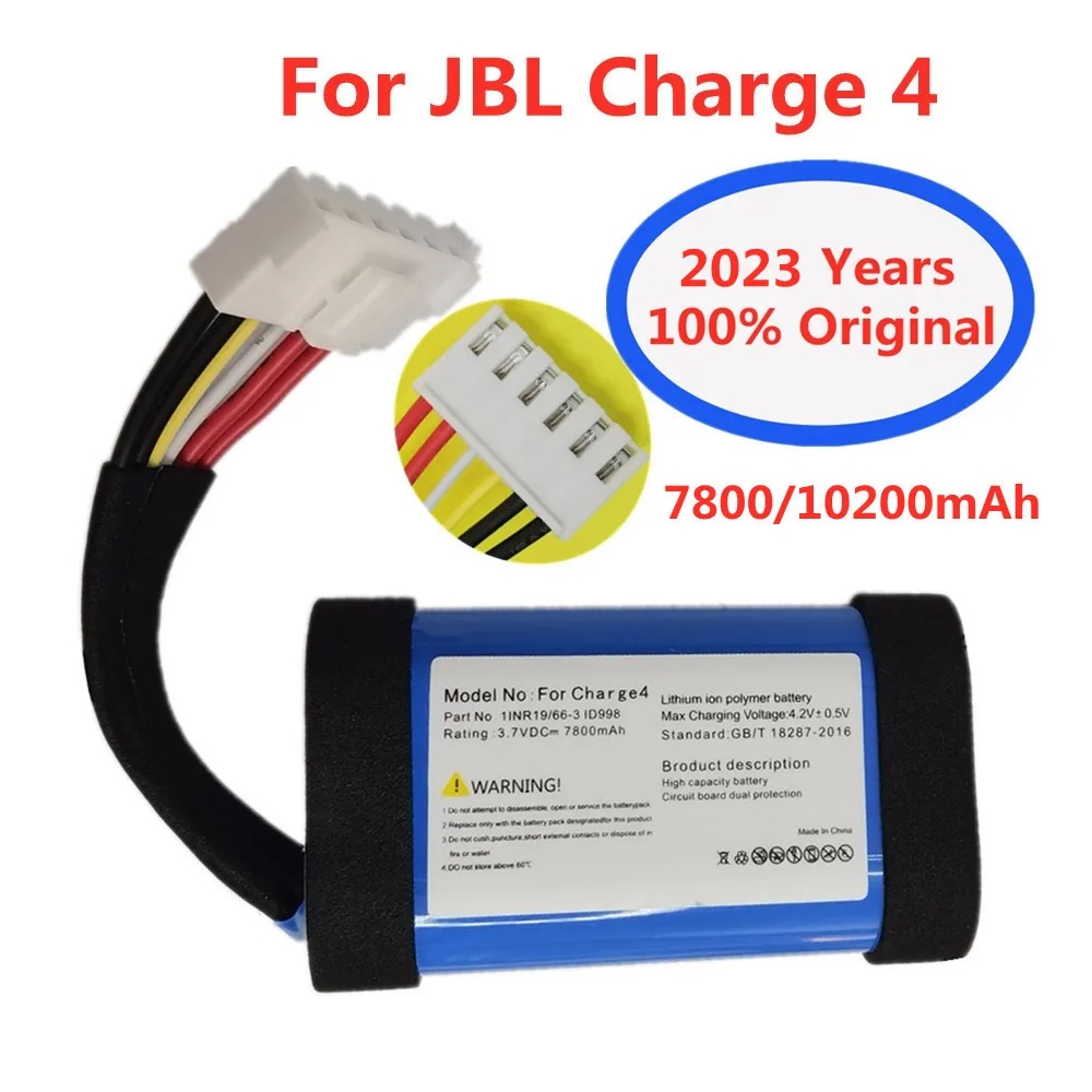 

2023 Years Genuine Original Battery 10200mAh For JBL Charge4 Charge 4 ID998 IY068 1INR19/66-3 SUN-INTE-118 Speaker Batteries