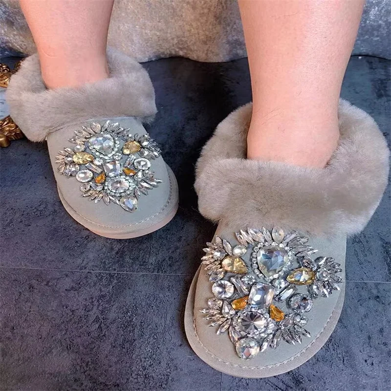 

Женские теплые сапоги из лисьего меха, Размеры 35-40