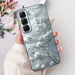 Luxury Painted Back Cover Phone Case with Soft Bags - Stylish Protection for Hot 50 Pro Plus 4G (6016)