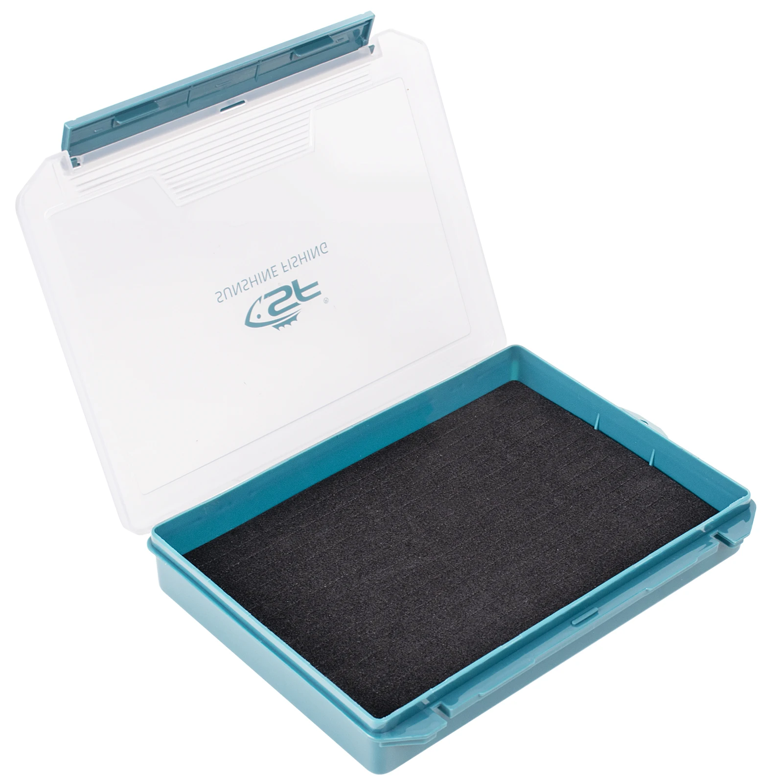 SF Fishing Tackle Box 3600 Size Double Buckle Open Clear Lid