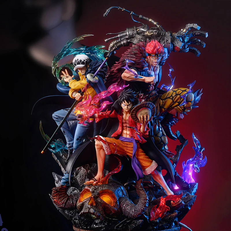 

33 см аниме One Piece Supernova Luffy Trafalgar D.Water Law Eustass, детские фигурки, тройные капитаны, коллекционные игрушки