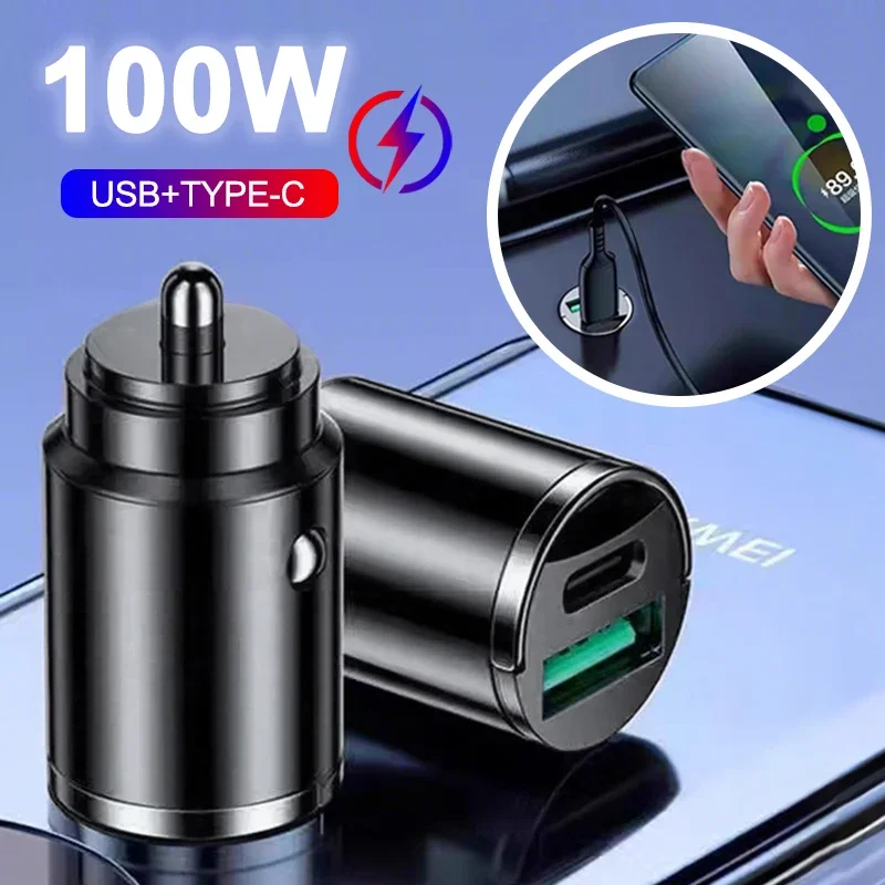 Fast Charging Car Charger USB C Adapter For Phone