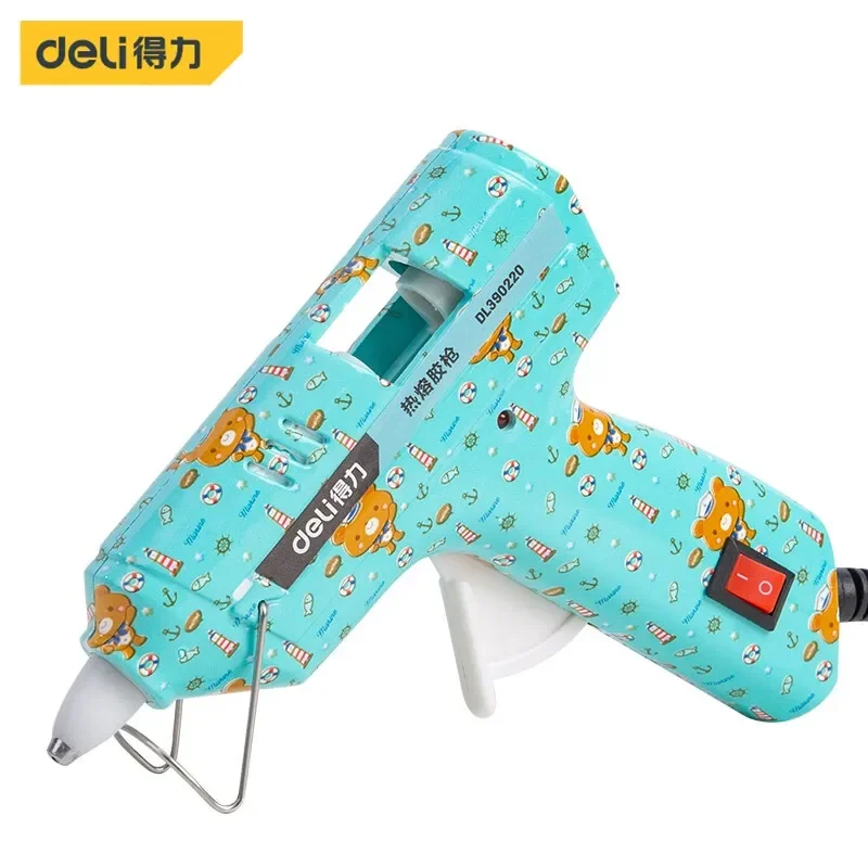 

Deli-Mini Hot Melt Glue Gun for Household, Children's Handmade DIY Hot Glue Gun with 7mm Glue Stick, 20W Power Tools