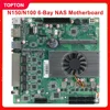 Topton NAS Motherboard Intel N150 N100 6-Bay 6*SATA3.0 2*M.2 NVMe 4*2.5G Nics 1*PCIE X1 1*DDR5 Low Power Firewall ITX Mainboard 1