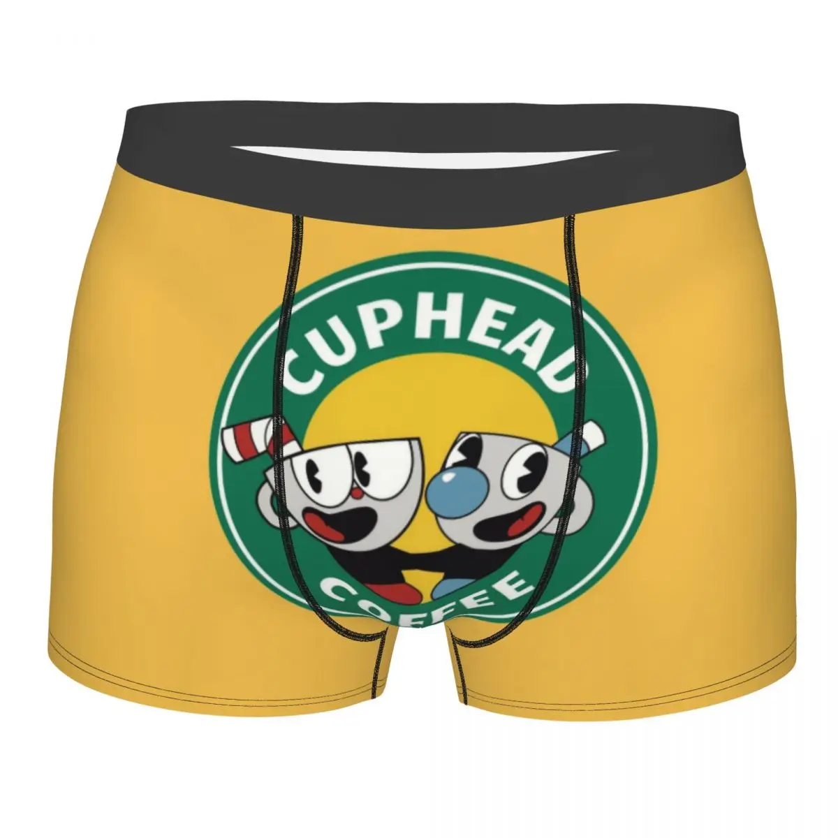 

Пользовательские трусы-боксеры Cuphead Mugman для Homme, 3D принт, игровое нижнее белье, трусы дышащие мягкие трусы