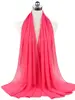 Nouveau foulard en mousseline uni pour femme, prêt-à-porter, hijab instantané, châle musulman, hijabs islamiques, écharpe arabe, foulards pour la tête