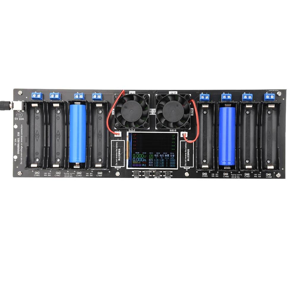 18650 Lithium Battery Capacity Tester  DC Port 2.4-inch Color Screen  Digital Battery Power Detector Module DC5V 10A Automatic C 4