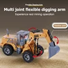 Remote Control Excavator With Light Bulldozer Engineering Car RC Model Car Simulated Construction Car Children's Day Gift 2