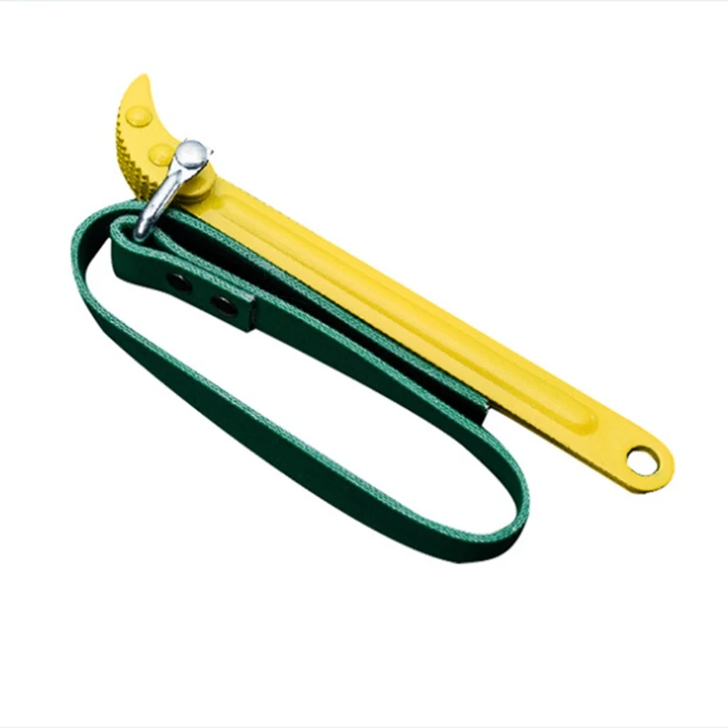 

12 Inch Adjustable Metric Belt Wrench Spanner Oil Filter Removal Tools With Non-Slip Strap And Handle