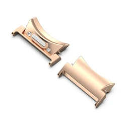 Universal Quick Fit Metal Connector Strap Adapter for Smartwatches - Premium Watch Accessory (Rose gold)