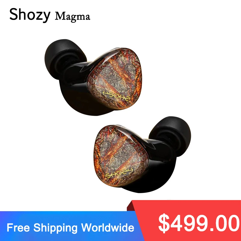 

Shozy Magma 2EST+1BA+1DD In Ear Earphones In-Ear Headphones Hi-Fi Music Earphone Earplugs Detachable Cable