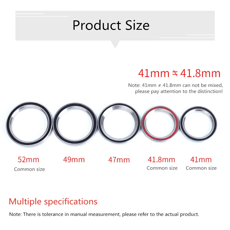 High quality Bicycle Headset Bearing for 28.6/44/30mm MTB Road Bike Headset Repair Part Replace Accessories 41/41.8/47/51/52mm