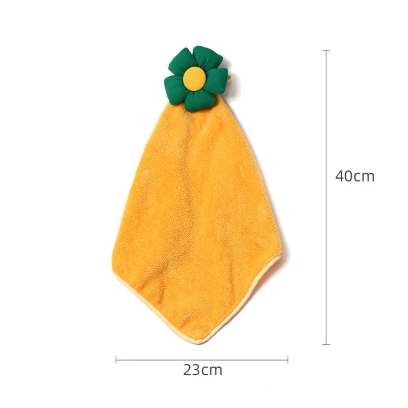 Coral Velvet Soft Hand Towels with Hanging Loops Microfiber Towel Kitchen Absorbent Dishcloths Wipe Bathroom Accessories 40x23cm microfiber towel,hand towel,microfiber hand towel