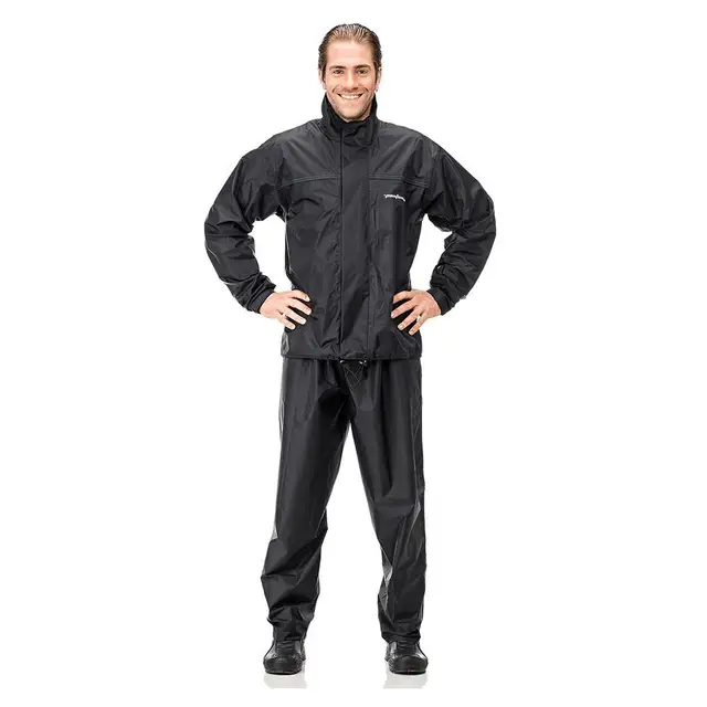 Capa De Chuva Motoqueiro Nylon Pantaneiro Com Gola.