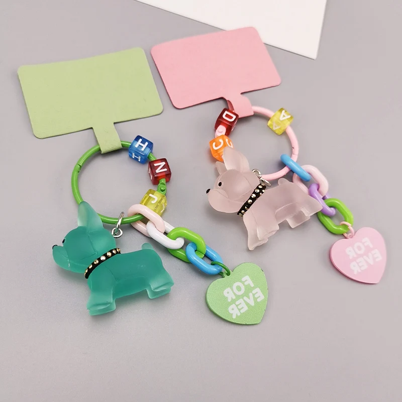 Phone Anti-lost Lanyard Keys Creative Cartoon Puppy Doll Pendant Pendant Keychain RoundUniversal Clip Mobile Phone L