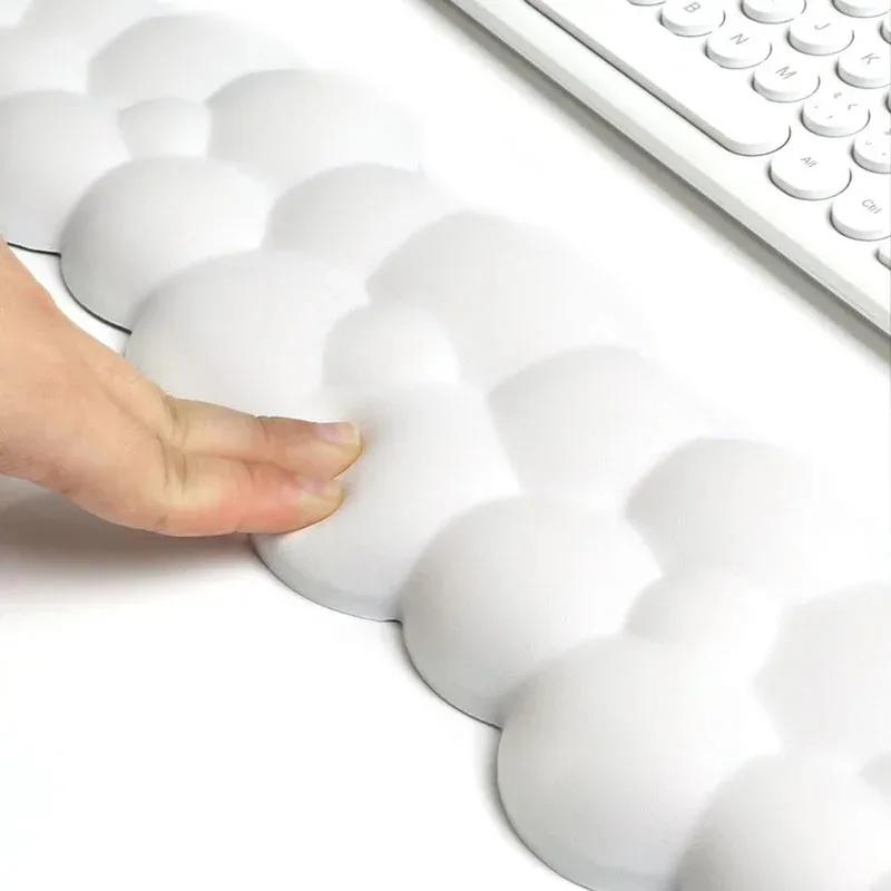 Silicone mouse pad, solid color table mat, keyboard stand, wrist support, cloud-shaped hand pillow, wrist protection pad