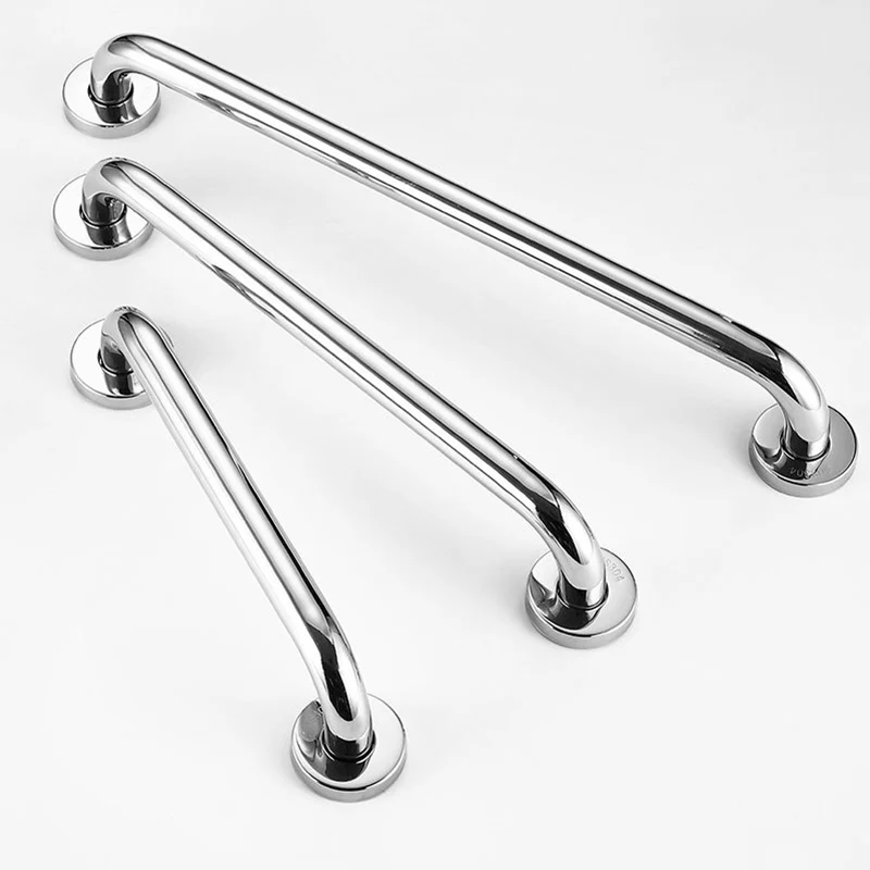 Safety Bar Bracket Handrail Stainless Steel Disabled Bathroom Safety Shower Handrail Stainless Steel Bathtub Shower Handrail
